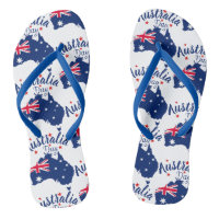 Australia Day Red Blue and White