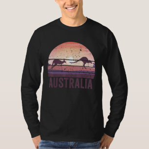 Australia Day Retro Vintage Kangaroo Men Women Kid T-Shirt