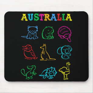 Australia Day Toddler Shirt Funny Animals Australi Mouse Mat