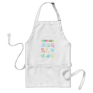 Australia Day Toddler Shirt Funny Animals Australi Standard Apron