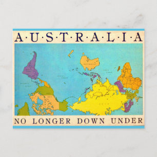 Australia - Down Under Postcard