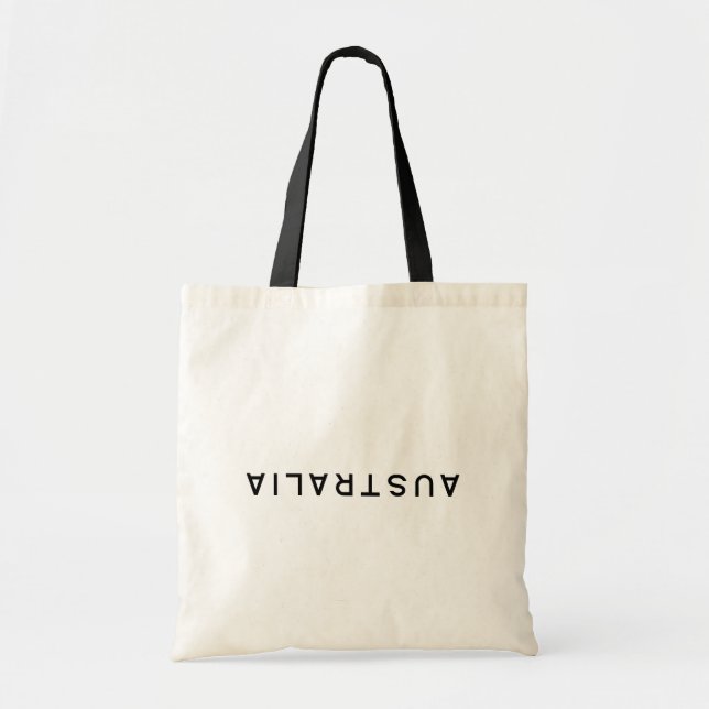 Australia down under typography tote bag (Front)