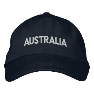 AUSTRALIA Downunder Patriotic Design Embroidered Hat