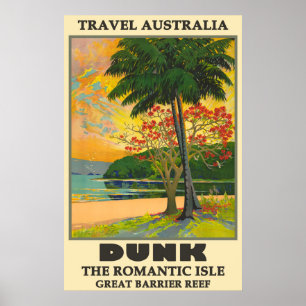 Australia Dunk Island, Great Barrier Beef Travel Poster