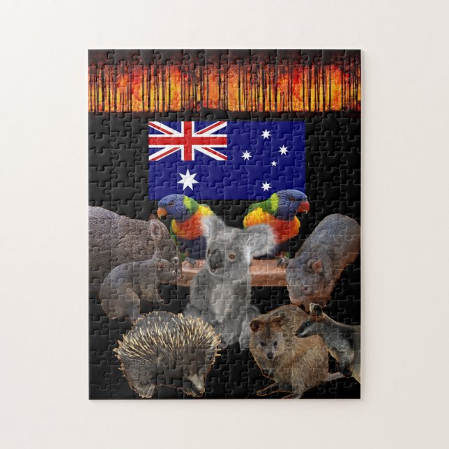 Australia Endangered Animals Jigsaw Puzzle (Vertical)