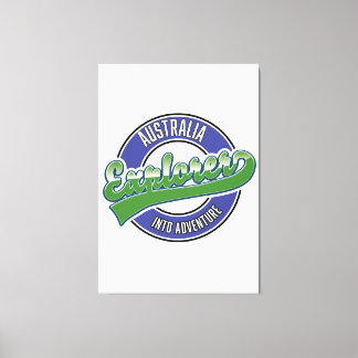 Australia explorer into adventure canvas print