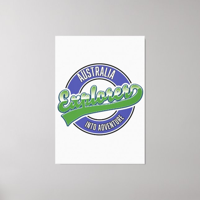Australia explorer into adventure canvas print (Front)