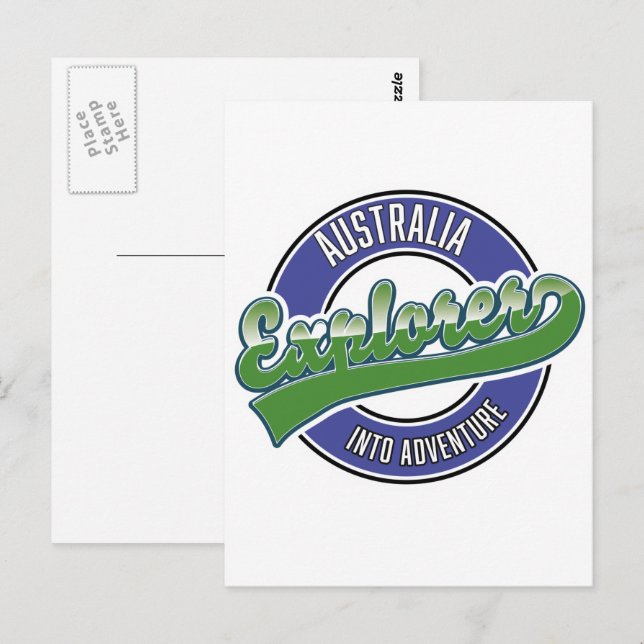 Australia explorer into adventure postcard (Front/Back)