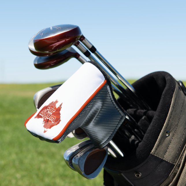 AUSTRALIA FAIR DINKUM GOLF HEAD COVER (In Situ)
