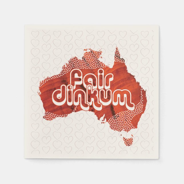 AUSTRALIA FAIR DINKUM NAPKIN (Front)