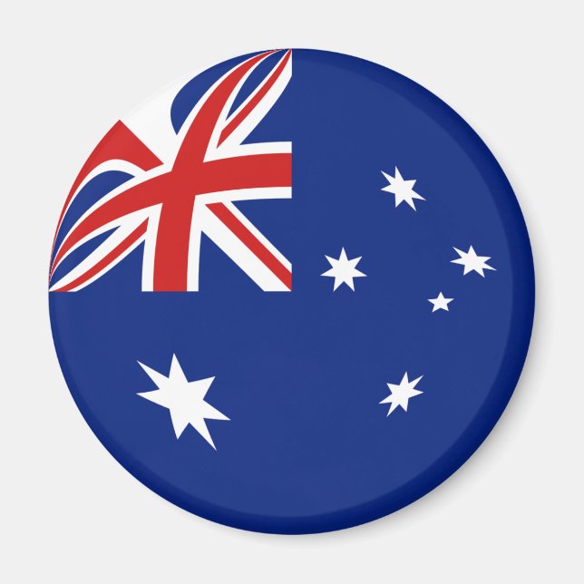 Australia Fisheye Flag Magnet (Front)