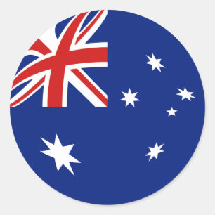 Australia Fisheye Flag Sticker