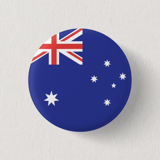 Australia Flag 3 Cm Round Badge (Front)