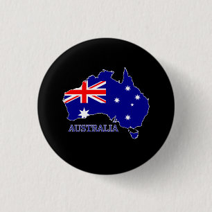 Australia Flag 3 Cm Round Badge