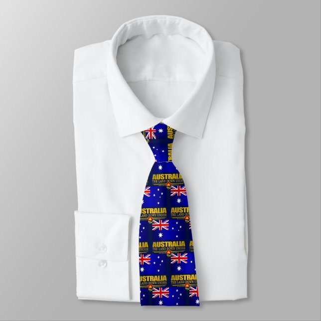 Australia Flag 3 Tie (Tied)