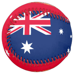 Australia Flag and Coat of Arms Patriotic Softball