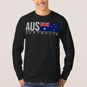 AUSTRALIA FLAG AUSTRALIAN COUNTRY CODE AUS SPORTS T-Shirt