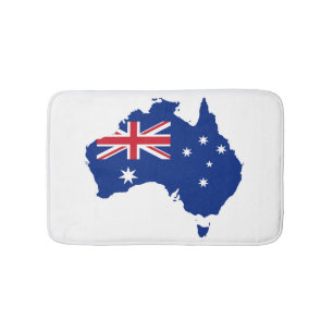 Australia flag bath mat