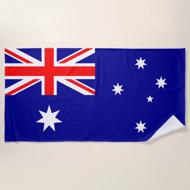 Australia flag beach towel (Front)