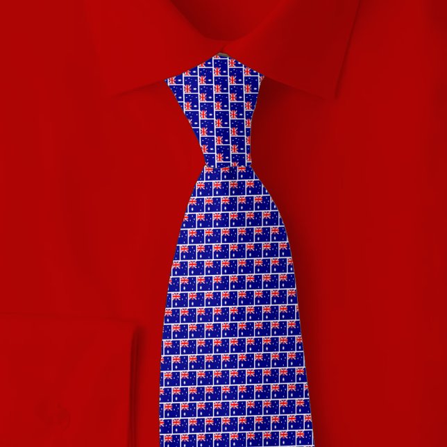 Australia Flag Brick Pattern Tie (Creator Uploaded)