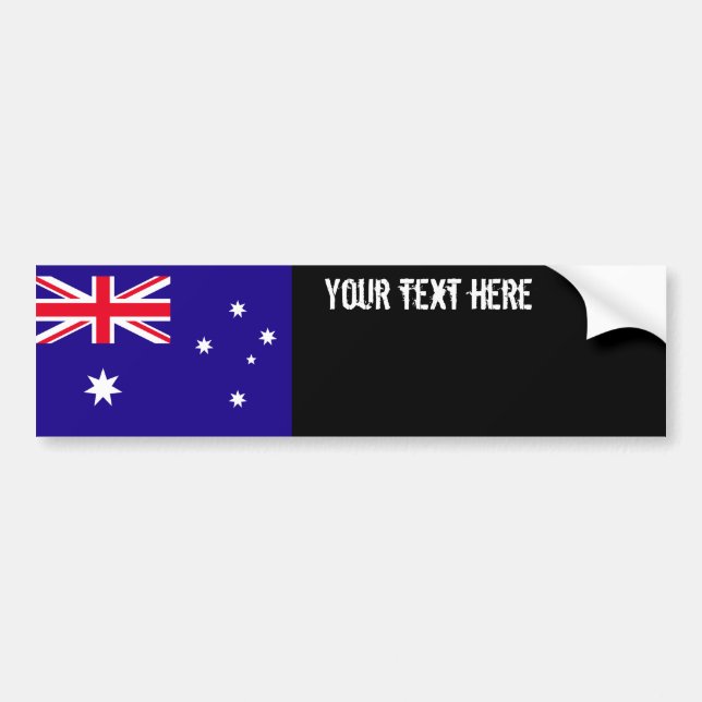 Australia Flag Bumper Sticker (Front)