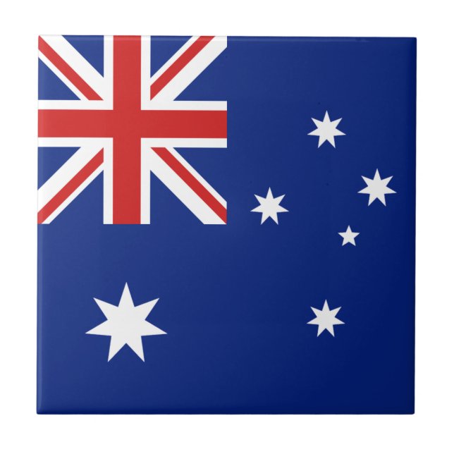 Australia Flag Ceramic Tile (Front)