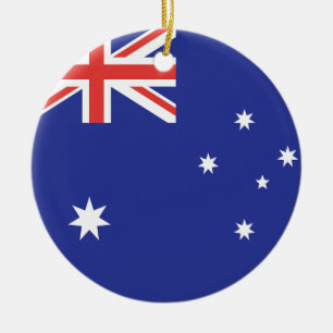 Australia Flag Ceramic Tree Decoration