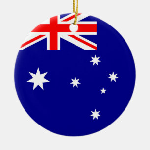 Australia Flag Ceramic Tree Decoration