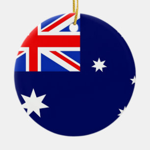 Australia Flag Ceramic Tree Decoration