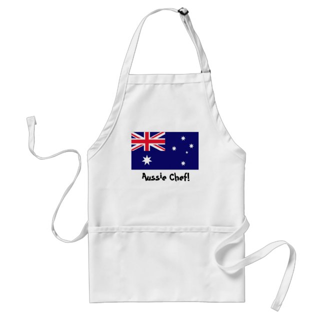 Australia flag chef apron (Front)