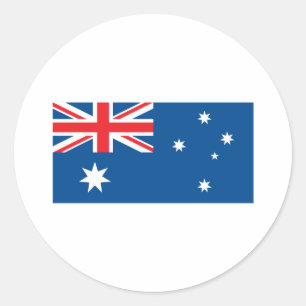 Australia Flag Classic Round Sticker