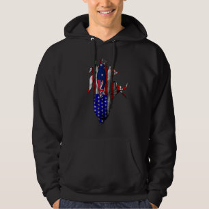 Australia Flag Corn Usa Flag Australian Pride Retr Hoodie