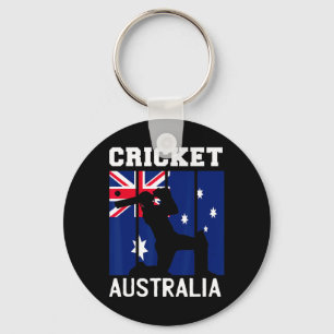 Australia Flag Cricket Fans Player Coach Australia Key Ring
