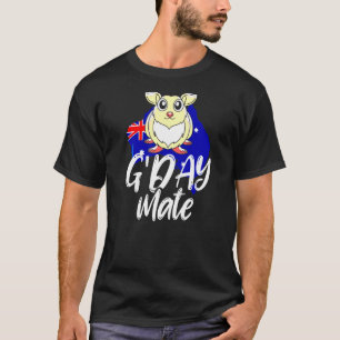 Australia Flag Cute Aussie Animal Quokka Australia T-Shirt