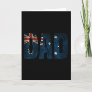 Australia Flag Dad Shirt Father Day Australian Card