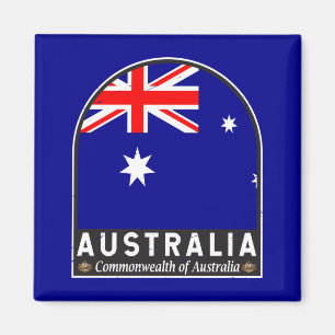 Australia Flag Emblem Distressed Vintage  Magnet