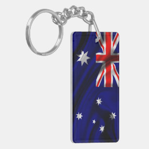 Australia Flag Fabric Key Ring