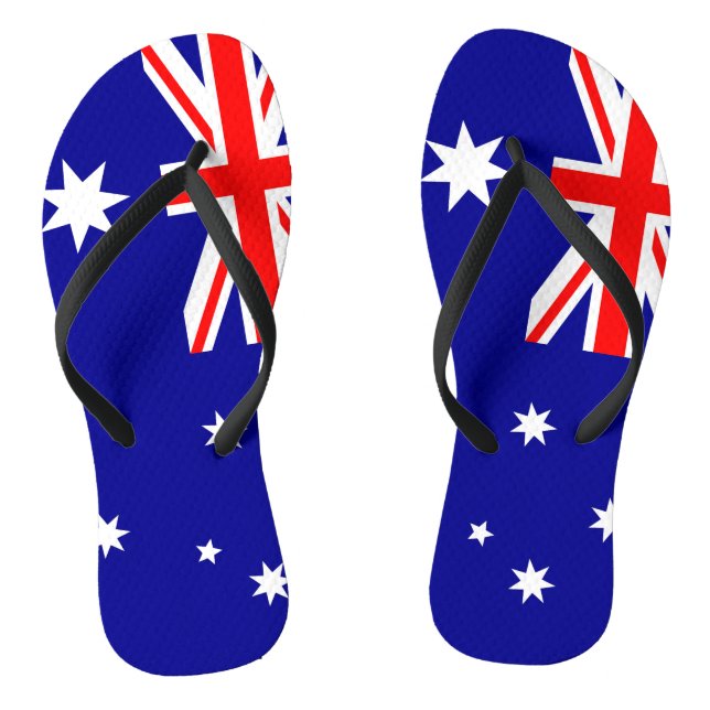 Australia Flag Flip Flops (Footbed)