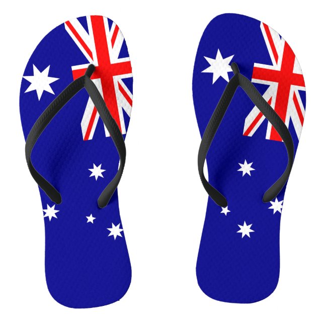 Australia Flag Flip Flops (Footbed)