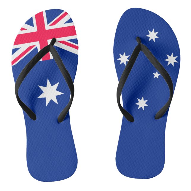 Australia Flag Flip Flops (Footbed)