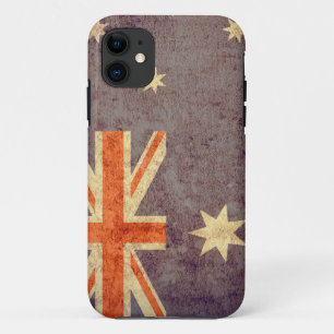 Australia Flag - Grunge iPhone 11 Case