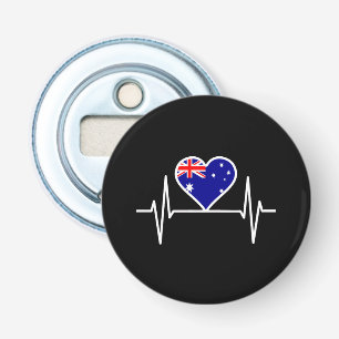Australia Flag Heartbeat Bottle Opener