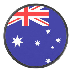 Australia Flag Hockey Puck
