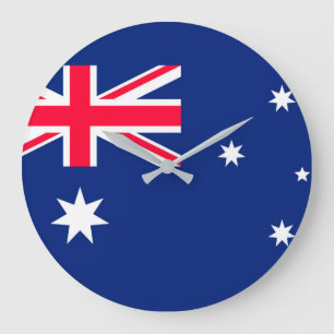 Australia flag image for Round-Large-Wall-Clock Large Clock