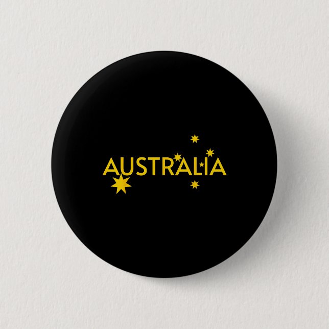 Australia Flag Jersey  6 Cm Round Badge (Front)