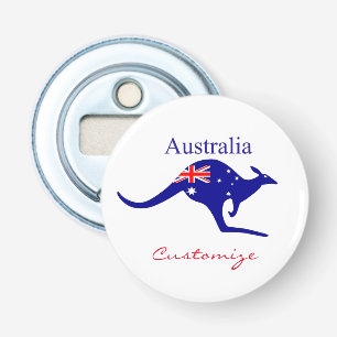 Australia Flag Kangaroo Thunder_Cove Bottle Opener