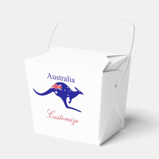 Australia Flag Kangaroo Thunder_Cove Favour Box (Front Side)