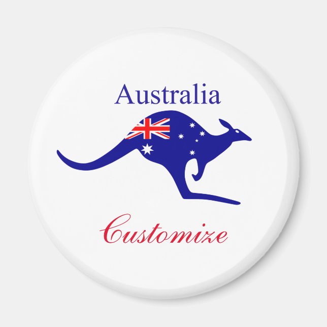 Australia Flag Kangaroo Thunder_Cove Magnet (Front)