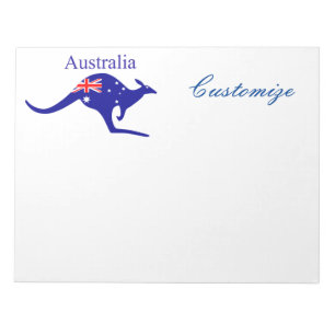 Australia Flag Kangaroo Thunder_Cove Notepad