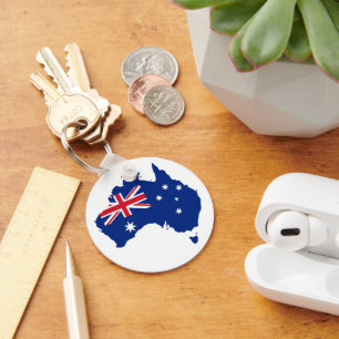 Australia flag key ring